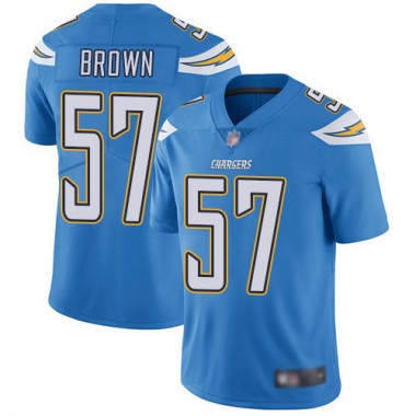 Los Angeles Chargers NFL Football Jatavis Brown Electric Blue Jersey Men Limited #57 Alternate Vapor Untouchable